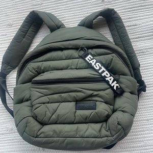 Eastpak Khaki Backpack with Padded Straps